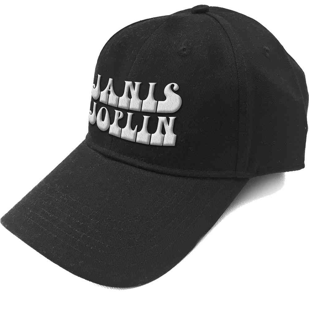 Janis Joplin - White Logo Baseball cap - Black